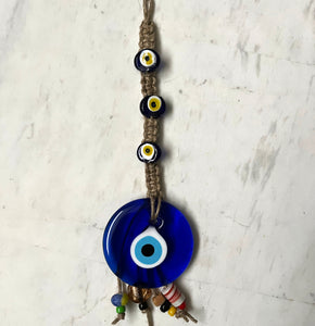 Evil Eye Wall Décor with Glass Beads