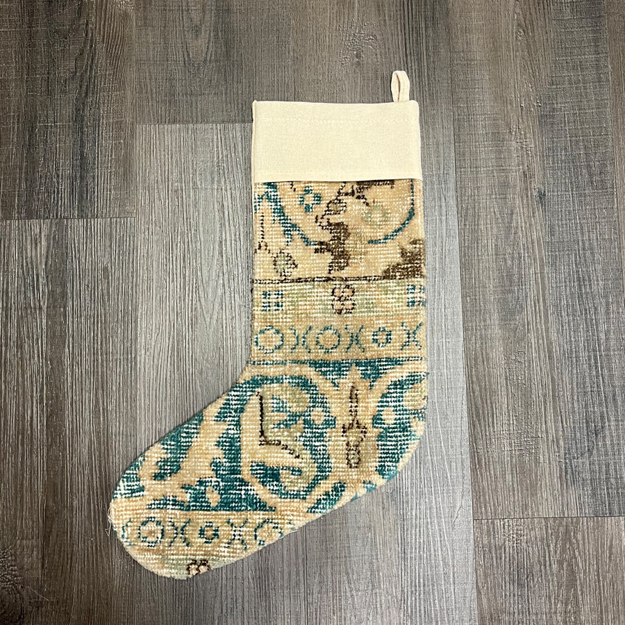 Vintage Rug Holiday/Christmas Stocking No. 449