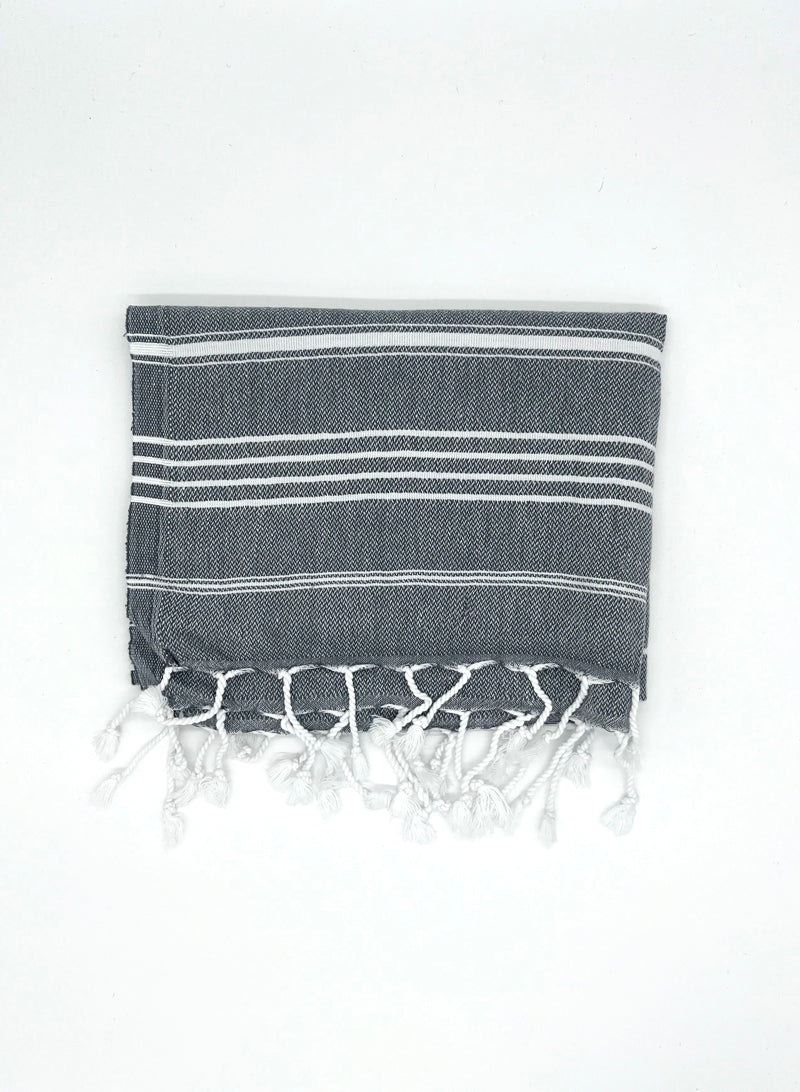 Striped Turkish Cotton Hand Towel