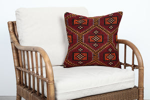 Winter Vintage Rug Pillow Cover