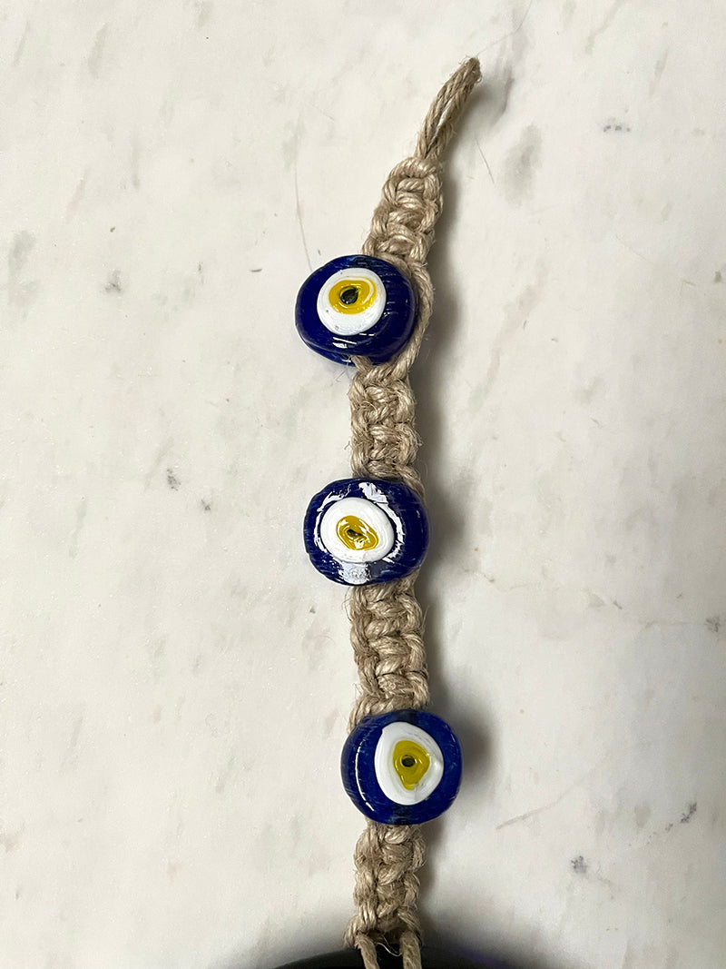 Large Evil Eye Wall Décor with Glass Beads
